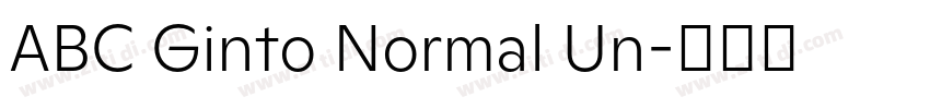 ABC Ginto Normal Un字体转换 ABC Ginto Normal Un字体转换